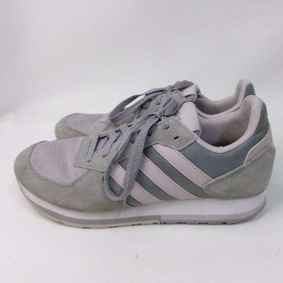 Adidas Forum Ladies Running Shoes Size 8‎ Soft Gray & Pink - Picture 3 of 7